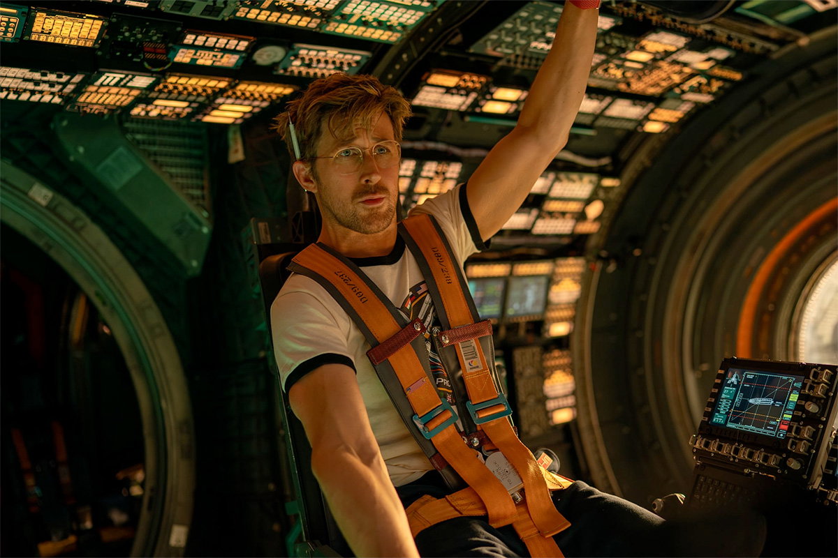 Project Hail Mary: Ryan Gosling as Ryland Grace in spaceship